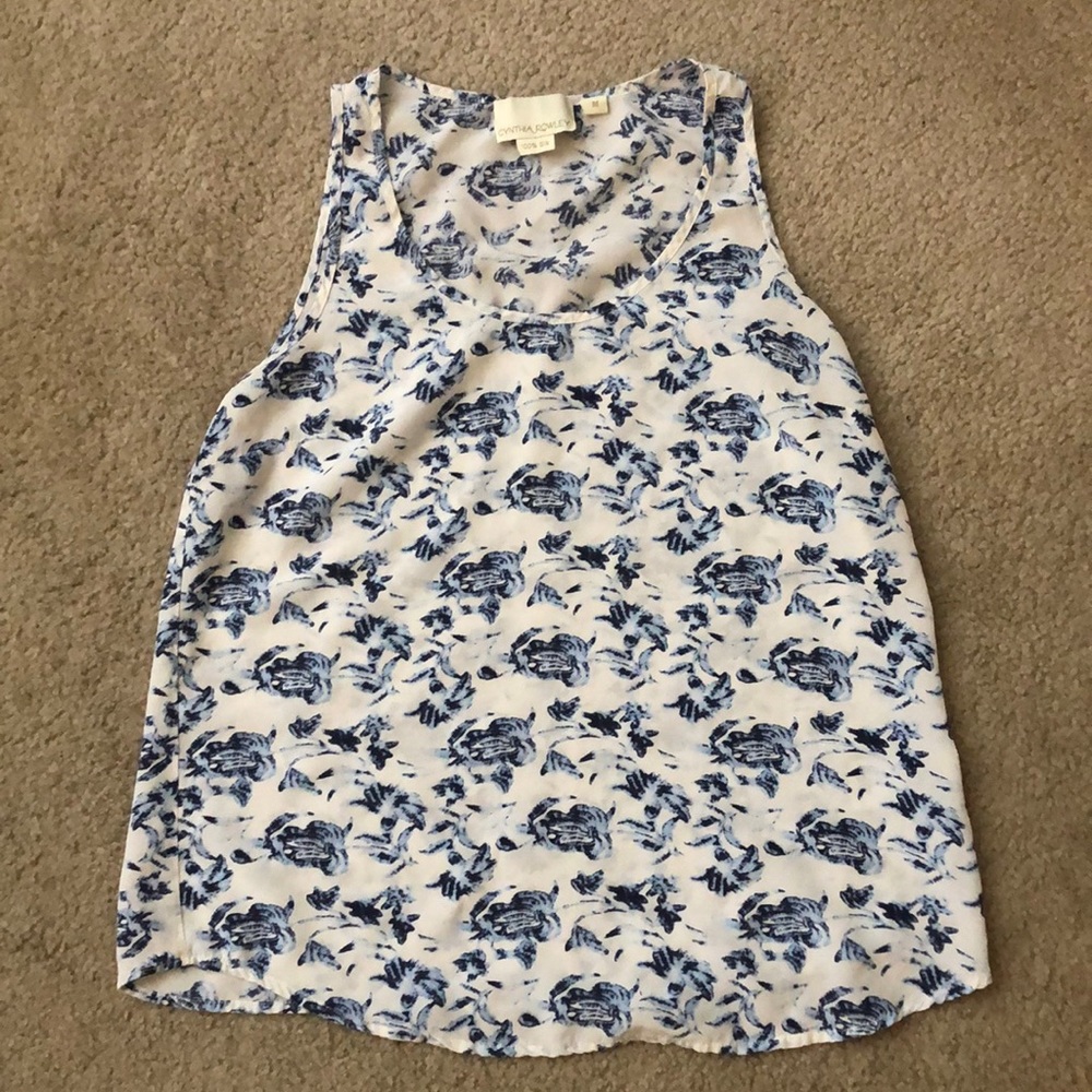 Cynthia Rowley silk tank top